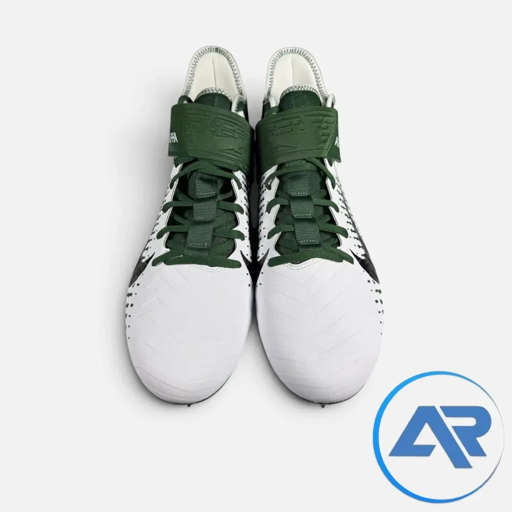Nike Alpha Menace Pro 2 Men's Size 12.5 Football Cleats White Green BV3945-107